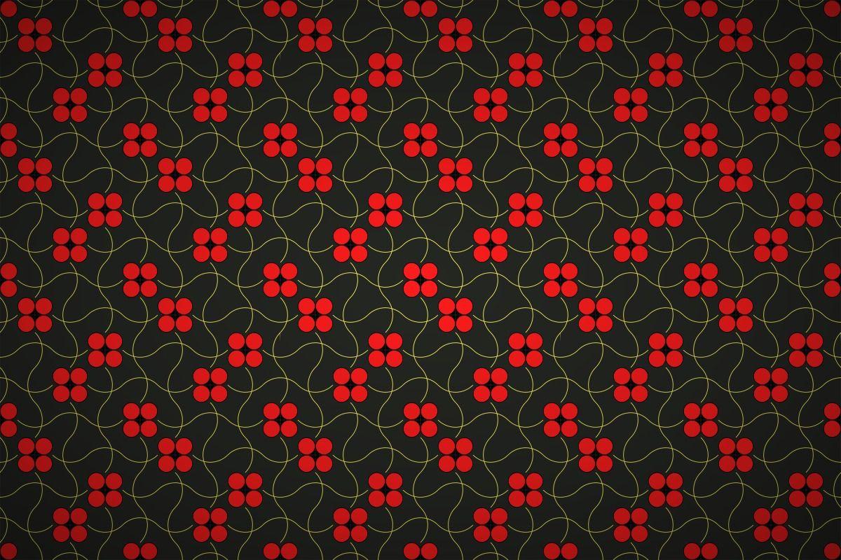 1200x800 Free intertwined dot flowers wallpaper patterns