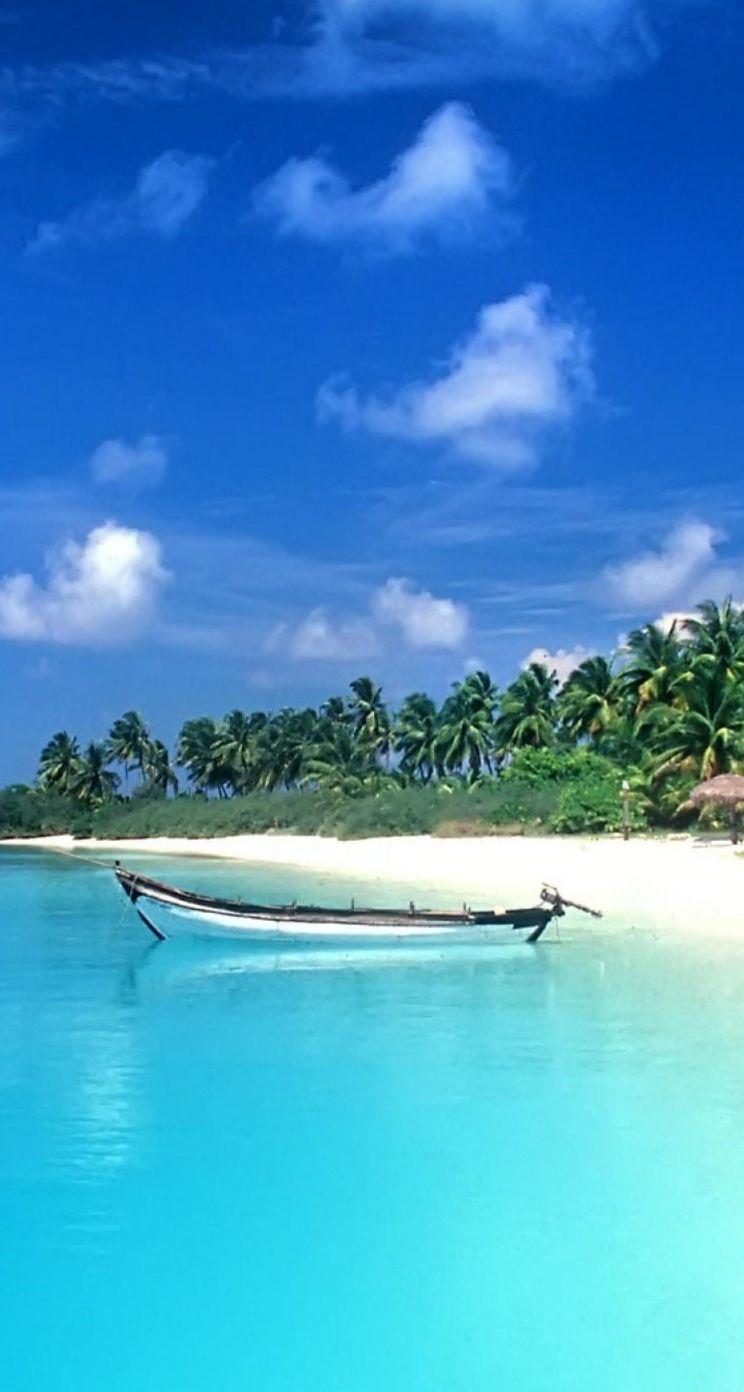 744x1392 Beach Wallpaper For iPhone X C063b