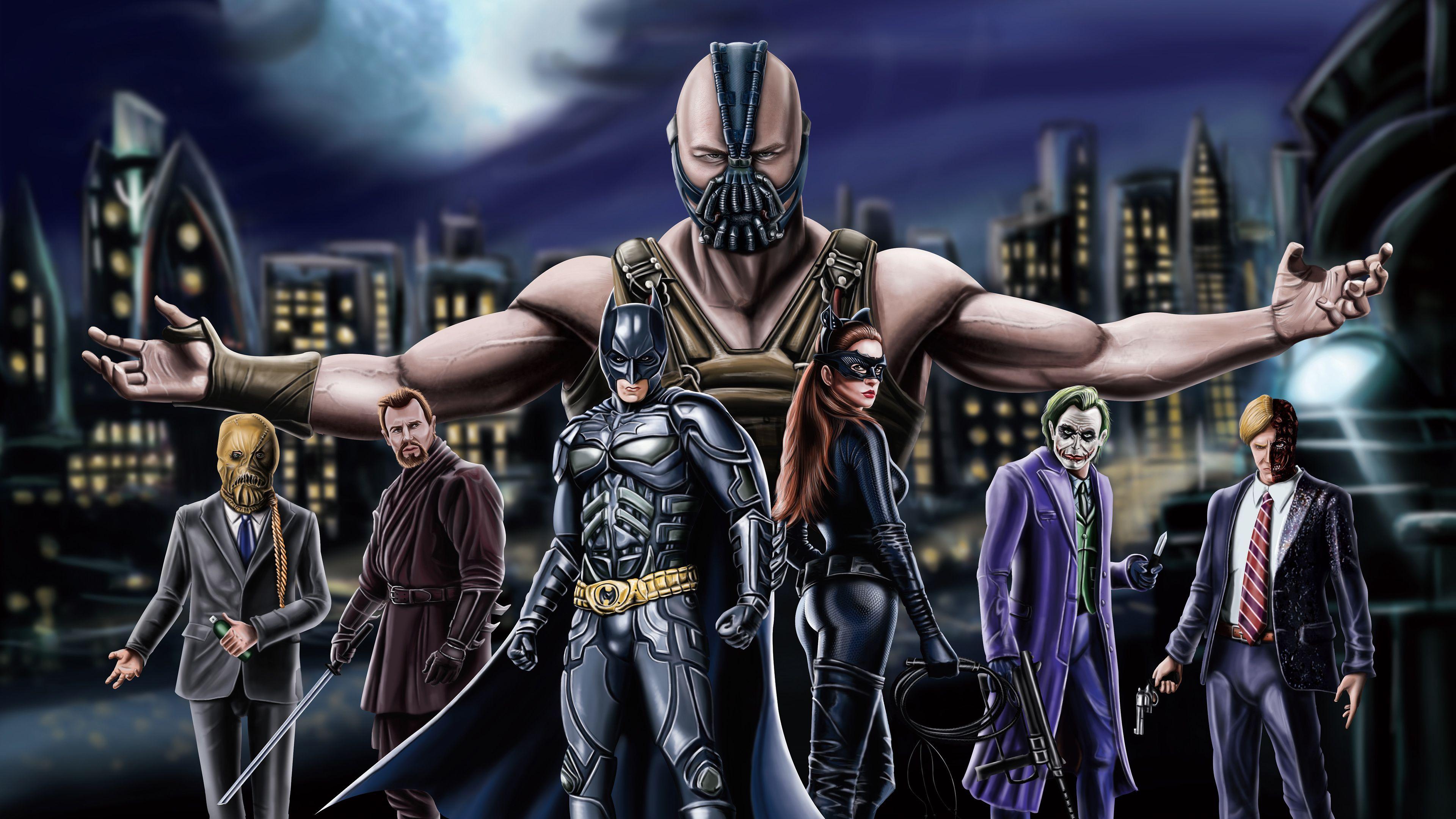 3840x2160 Wallpaper 4k The Dark Knight Trilogy Artwork 4k 4k Wallpaper, Artwork Wallpaper, Bane Wallpaper, Batman Wallpaper, Batwoman Wallpaper, Behance Wallpaper, Digital Art Wallpaper, Hd Wallpaper, Superheroes Wallpaper
