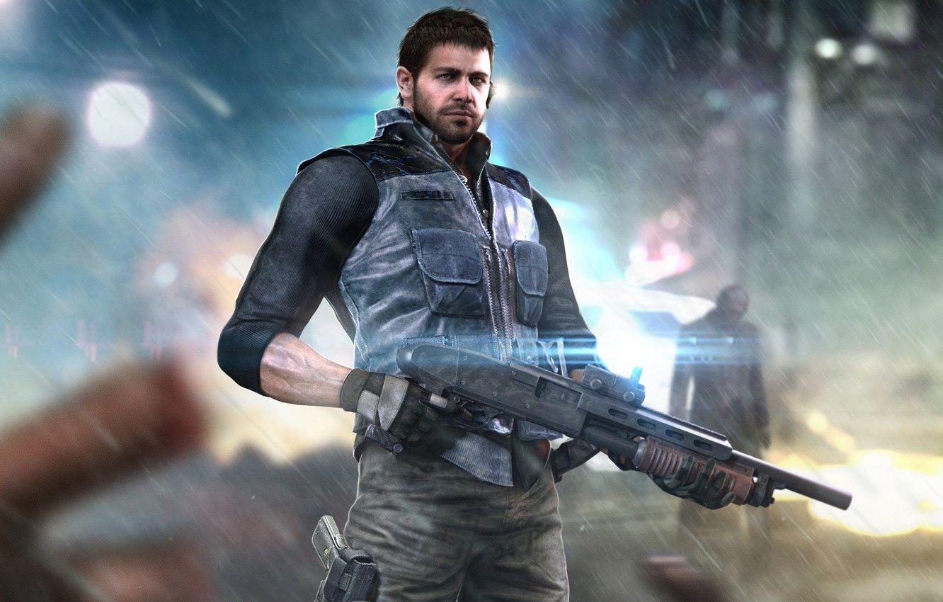 1332x850 Wallpaper resident evil, fan art, capcom, chris redfield, bsaa image for desktop, section игры