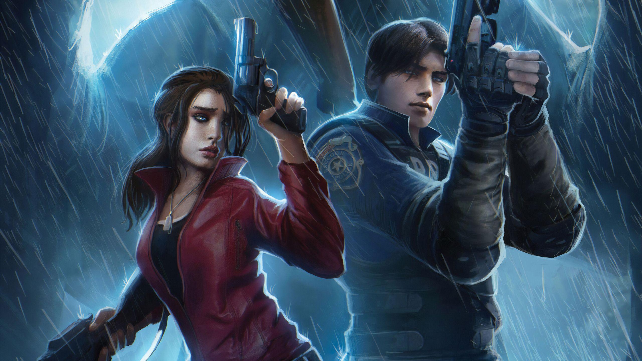 2560x1440 Resident Evil Claire Redfield Chris Redfield 4k Art 1440P Resolution HD 4k Wallpaper, Image, Background, Photo and Picture