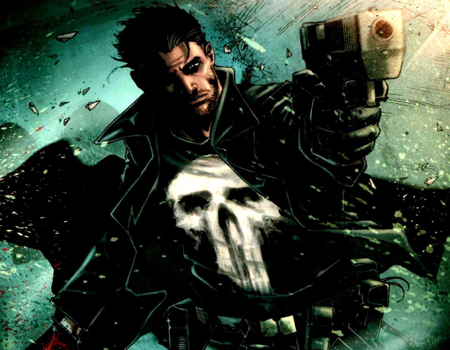 1440x1120 THE PUNISHER marvel hr wallpaper. Batwoman wallpaper. Thanos Blue Face Marvel wallpaper. Triple monitor multi multiple screen art tableau peinture painting wallpaper. MARVEL COMICS superhero hero warrior wallpaper