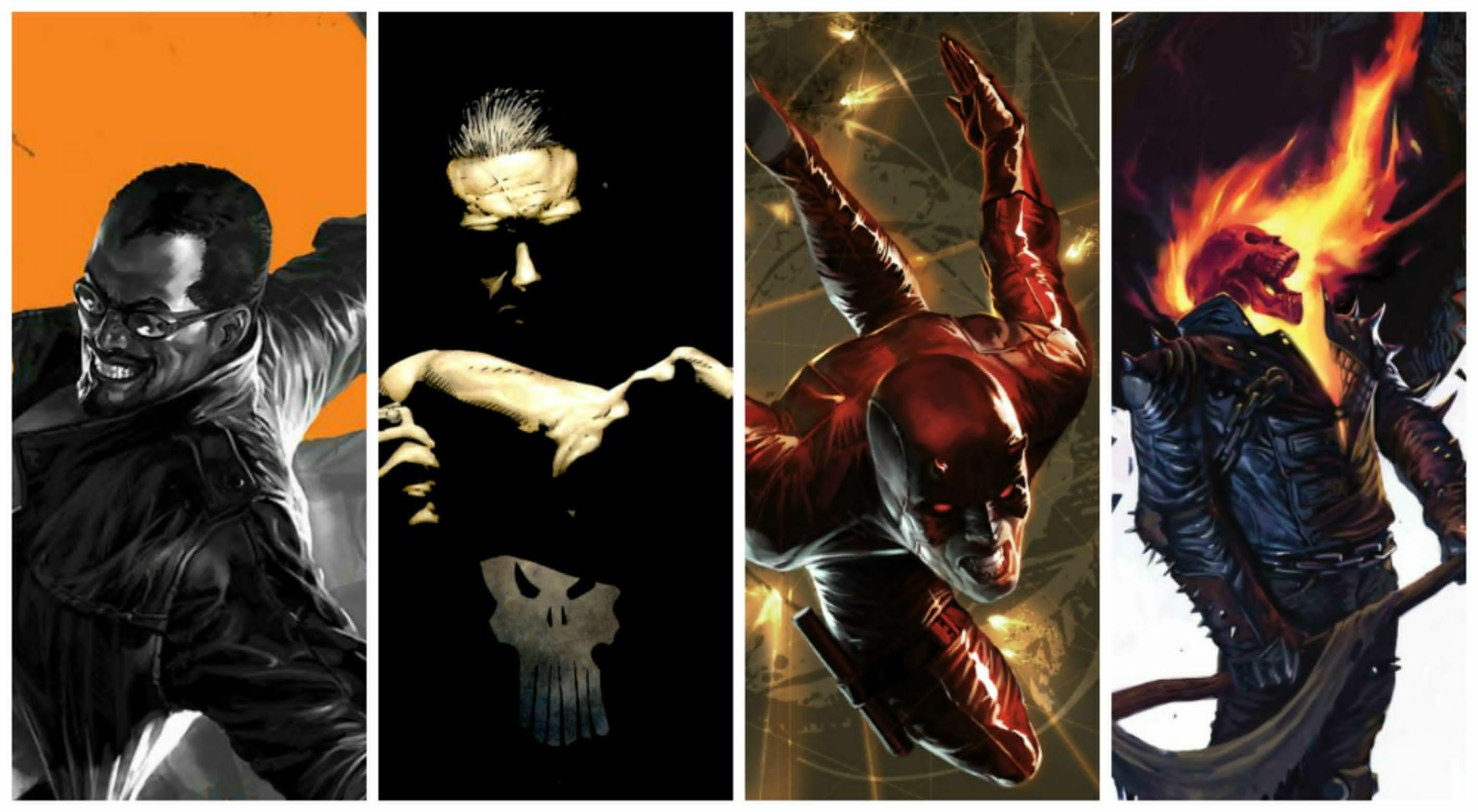 3072x1689 Punisher Rider, the, Comic Image, HD Wallpaper, Drawing, Ghost, Marvel