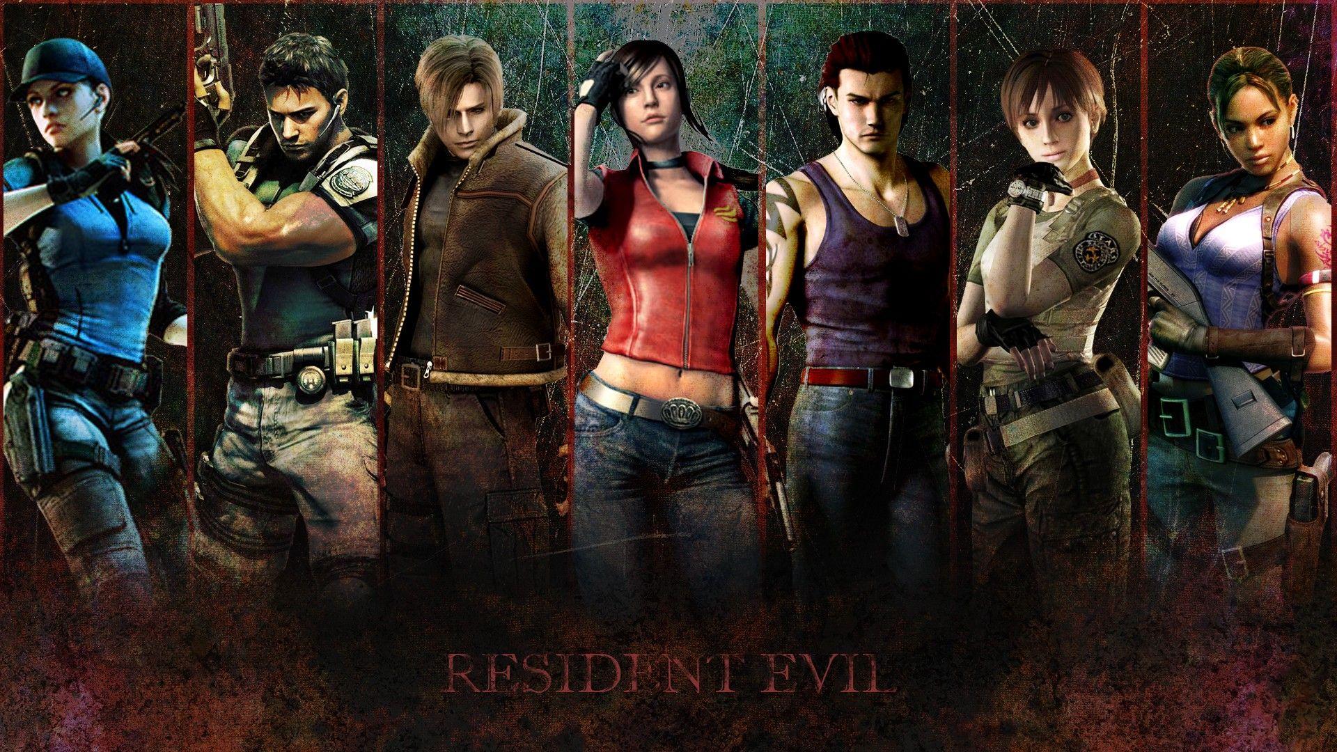 1920x1080 video games, Resident Evil, Claire Redfield, Jill Valentine, survival horror, Chris Redfield, Rebecca Chambers, Sheva Alomar, Leon S. Kennedy, Billy Coen wallpaper
