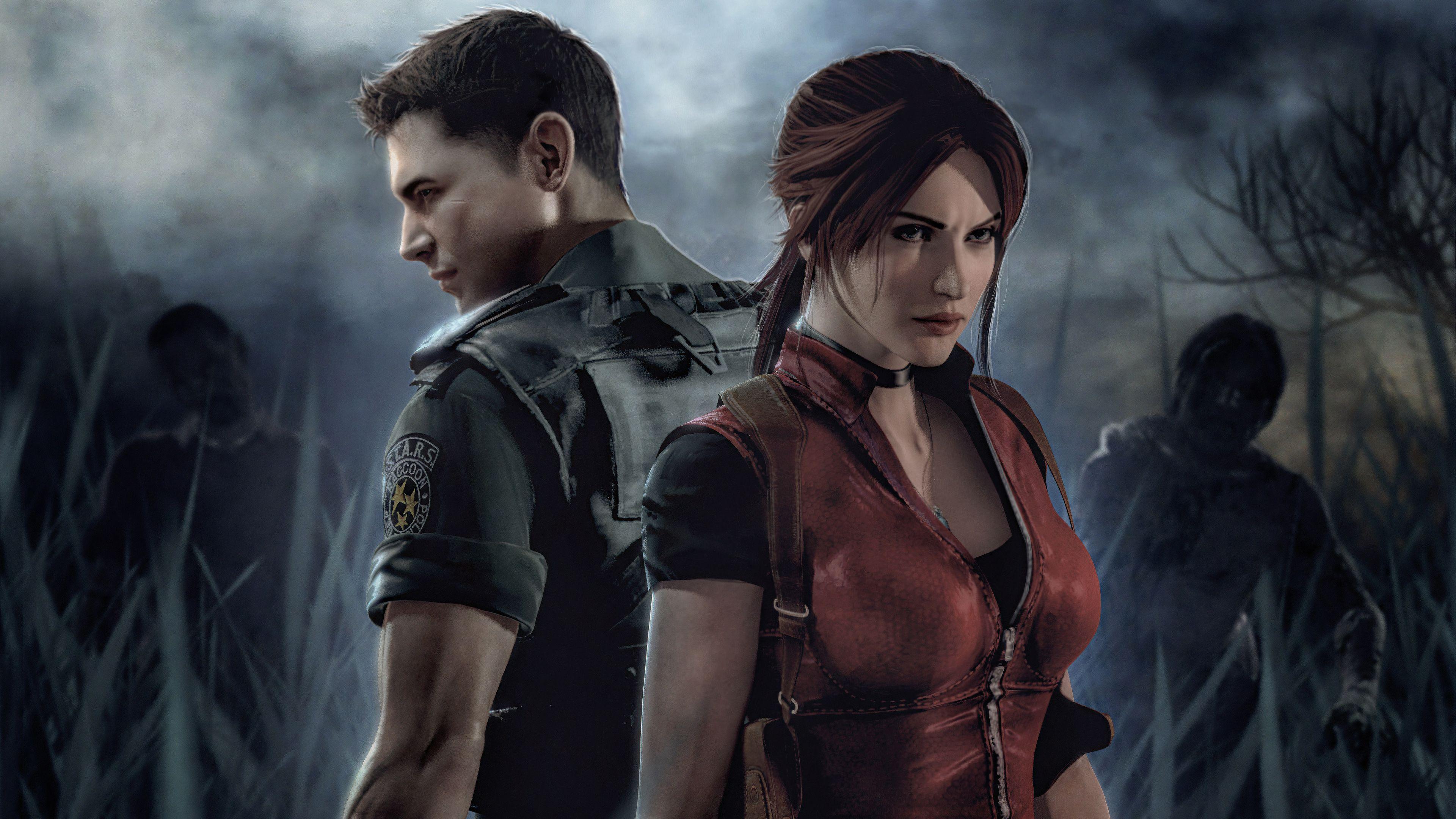 3840x2160 Claire Redfield And Leon Resident Evil Samsung Galaxy Note S S SQHD HD 4k Wallpaper, Image, Background, Photo and Picture