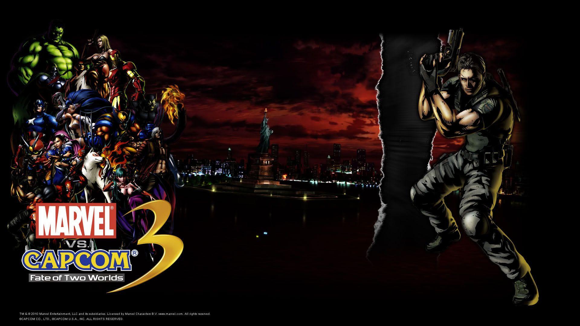 1920x1080 Chris Redfield From Resident Evil Vs Capcom 3 Wallpaper