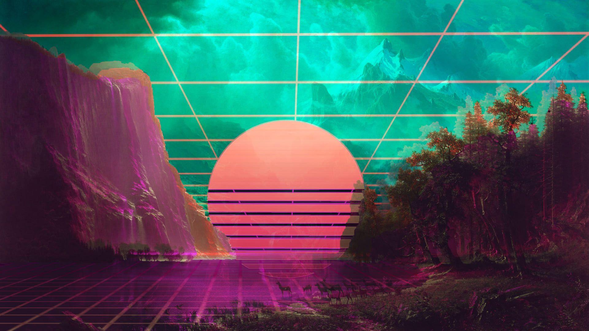1920x1080 Vaporwave Wallpaper -k Background Download
