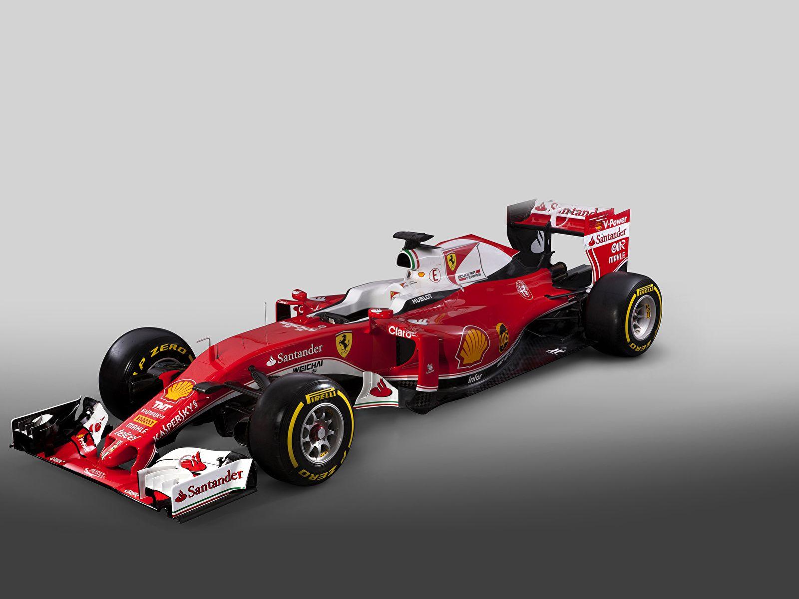 1600x1200 Desktop Wallpaper Ferrari 2016 SF16 H Formula Cars Red 1600x1200