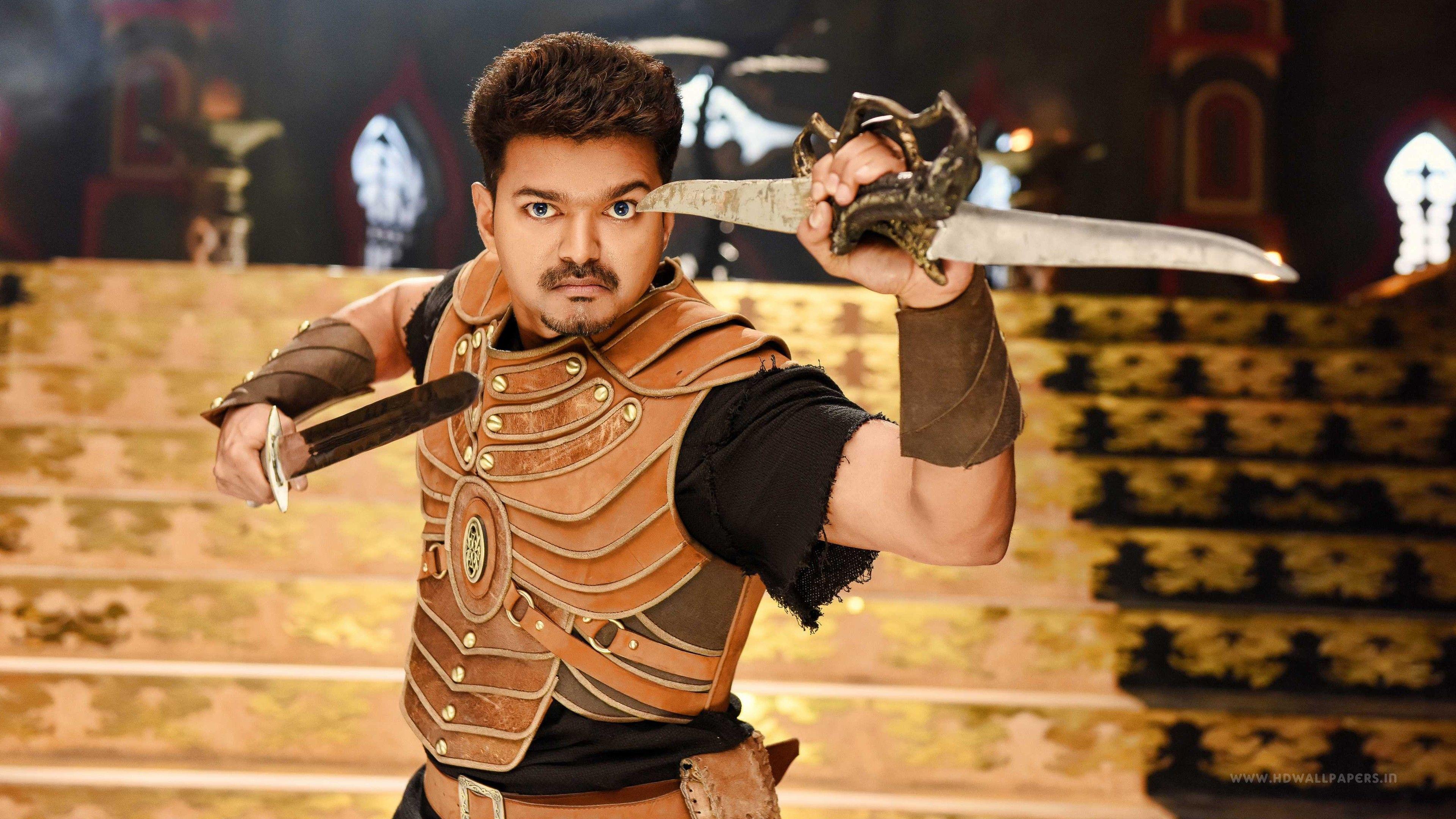 3840x2160 Download Ilayathalapathi Vijay Puli Mobile Desktop Wallpaper HD Free Image