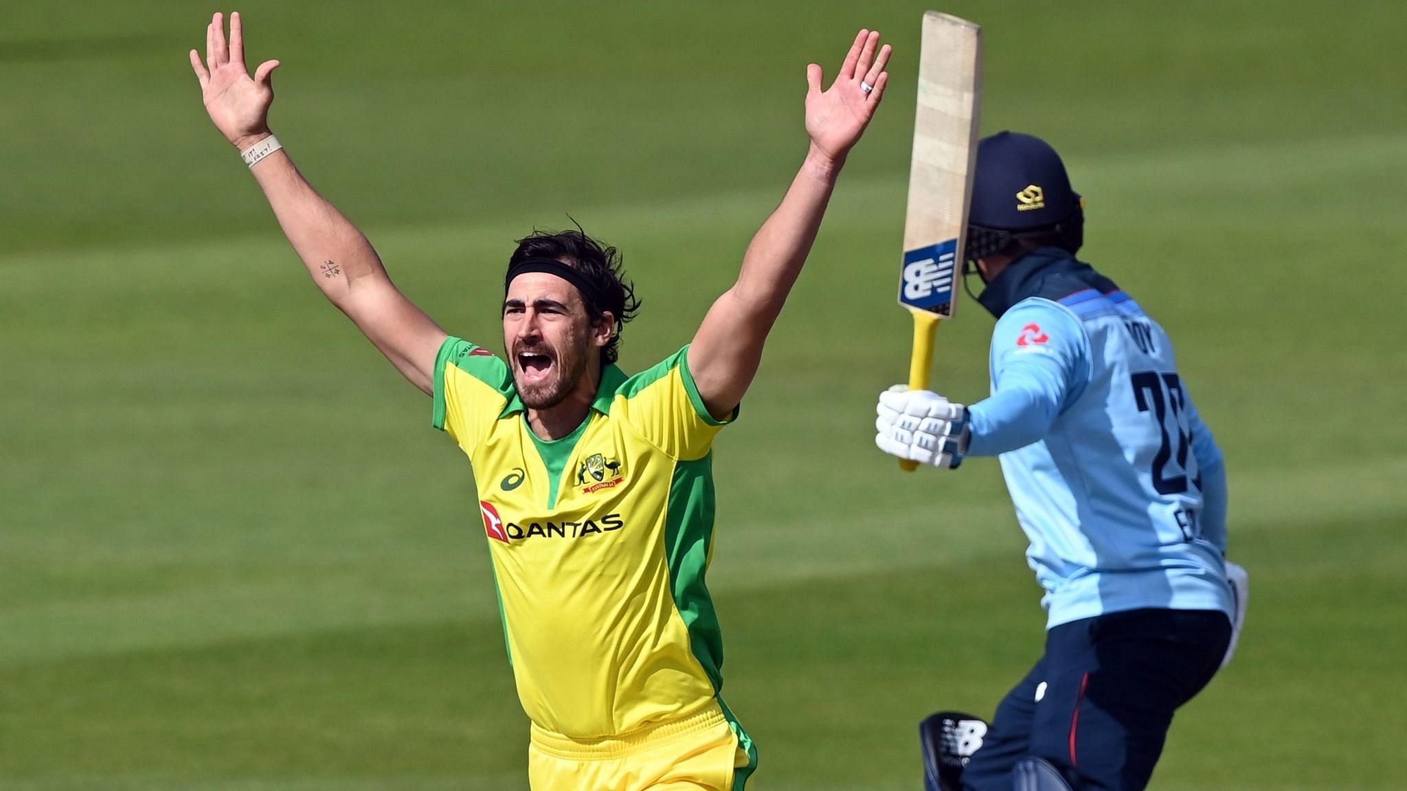 2048x1152 Australia vs England: Mitchell Starc Gives Adil Rashid a 'Mankading' Warning in Third ODI