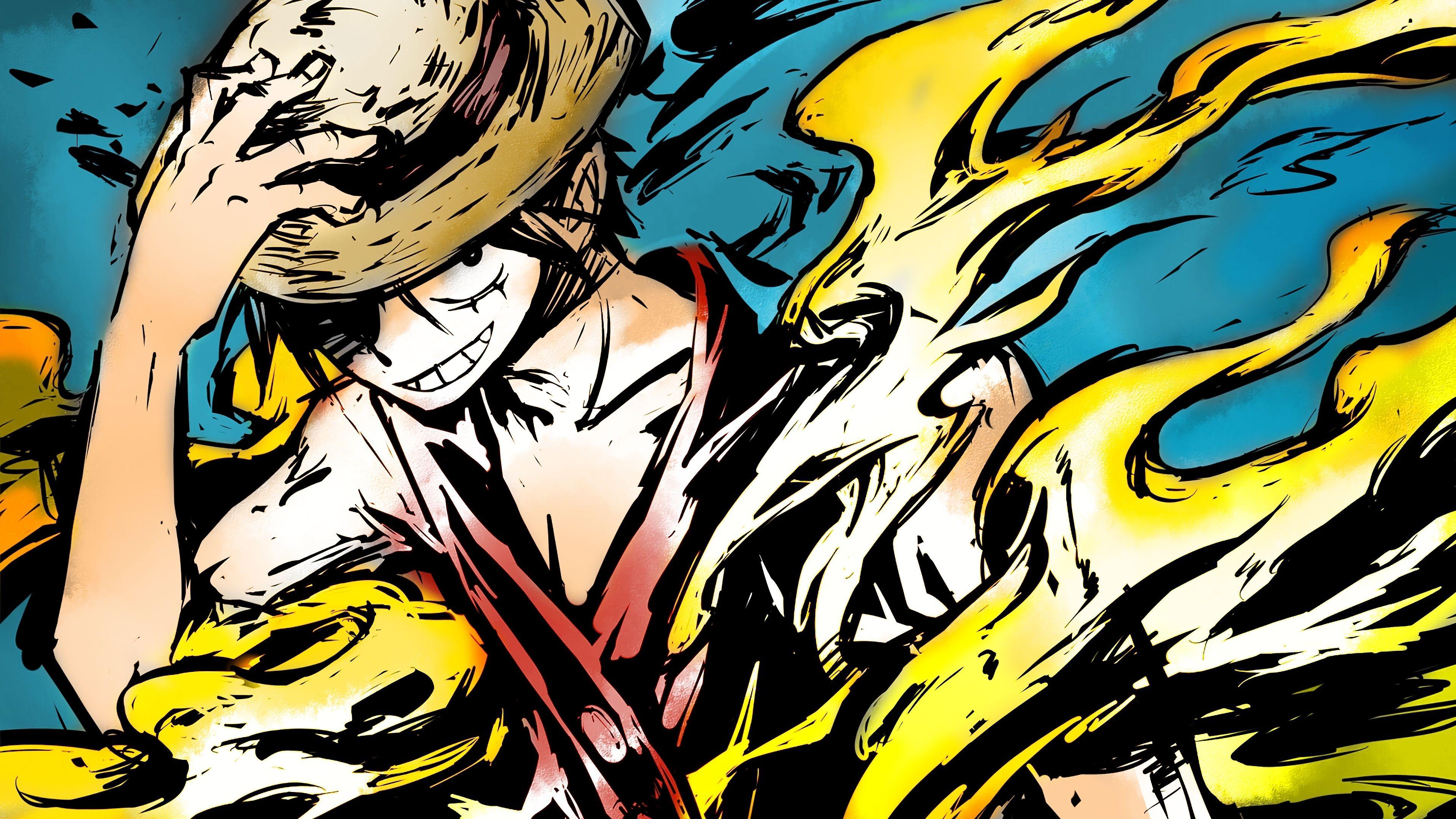 3840x2160 Monkey D Luffy One Piece 4K