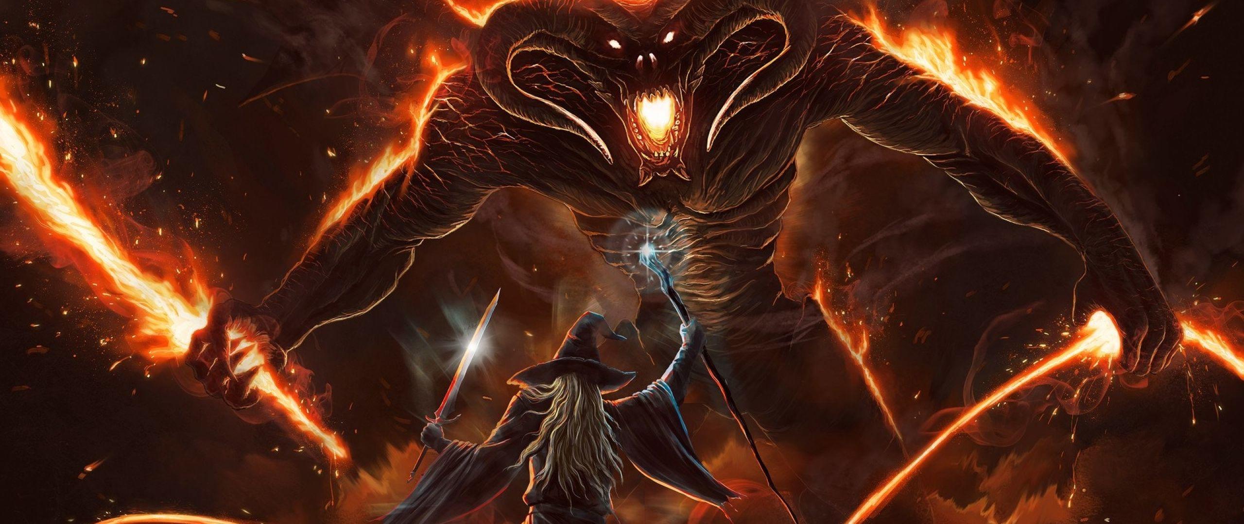 2560x1080 Gandalf The Lord of the Rings Art 2560x1080 Resolution Wallpaper, HD Fantasy 4K Wallpaper, Image, Photo and Background