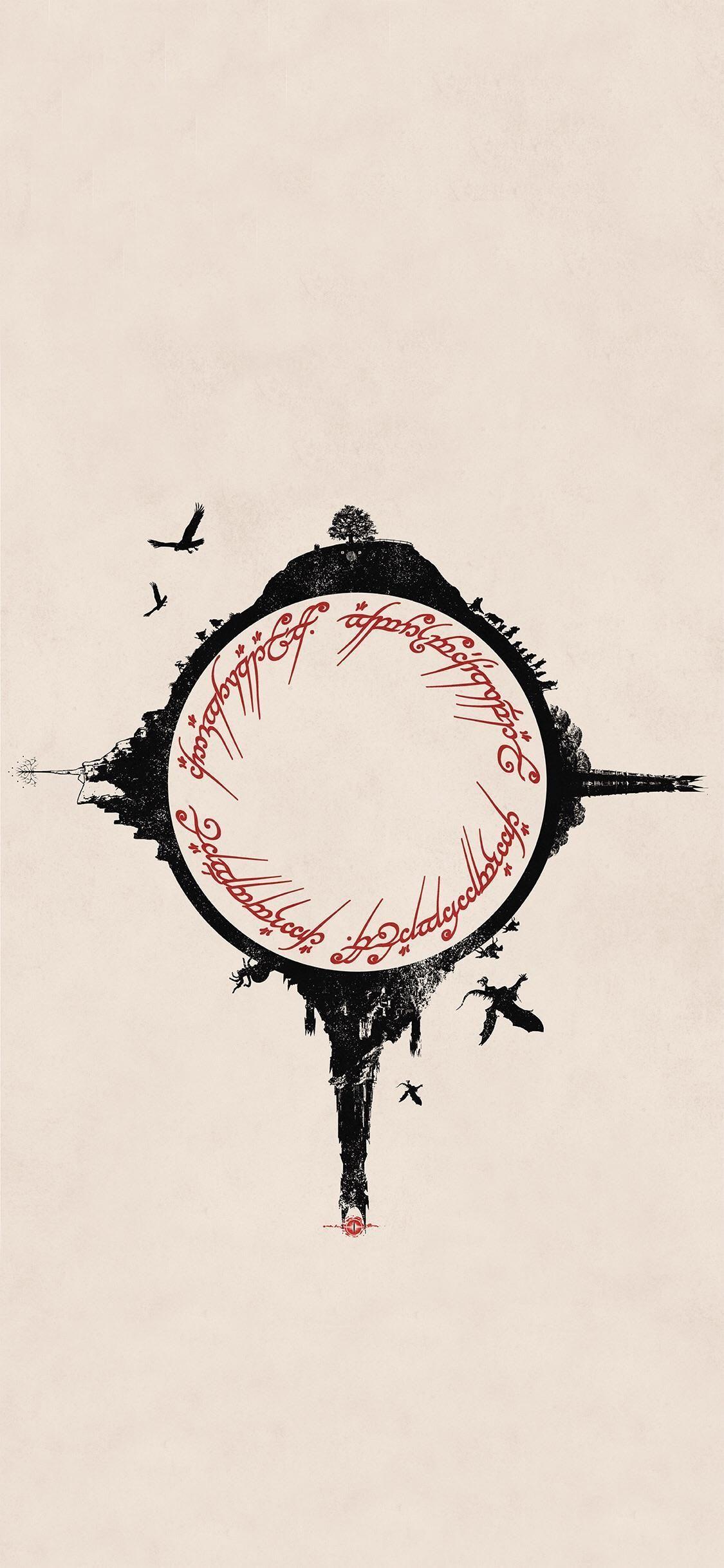 1125x2436 Lord of the Rings for iPhone X. iPhone X Wallpaper #iPhoneXWallpaper. Lord of the rings tattoo, Lord of the rings, Lotr tattoo