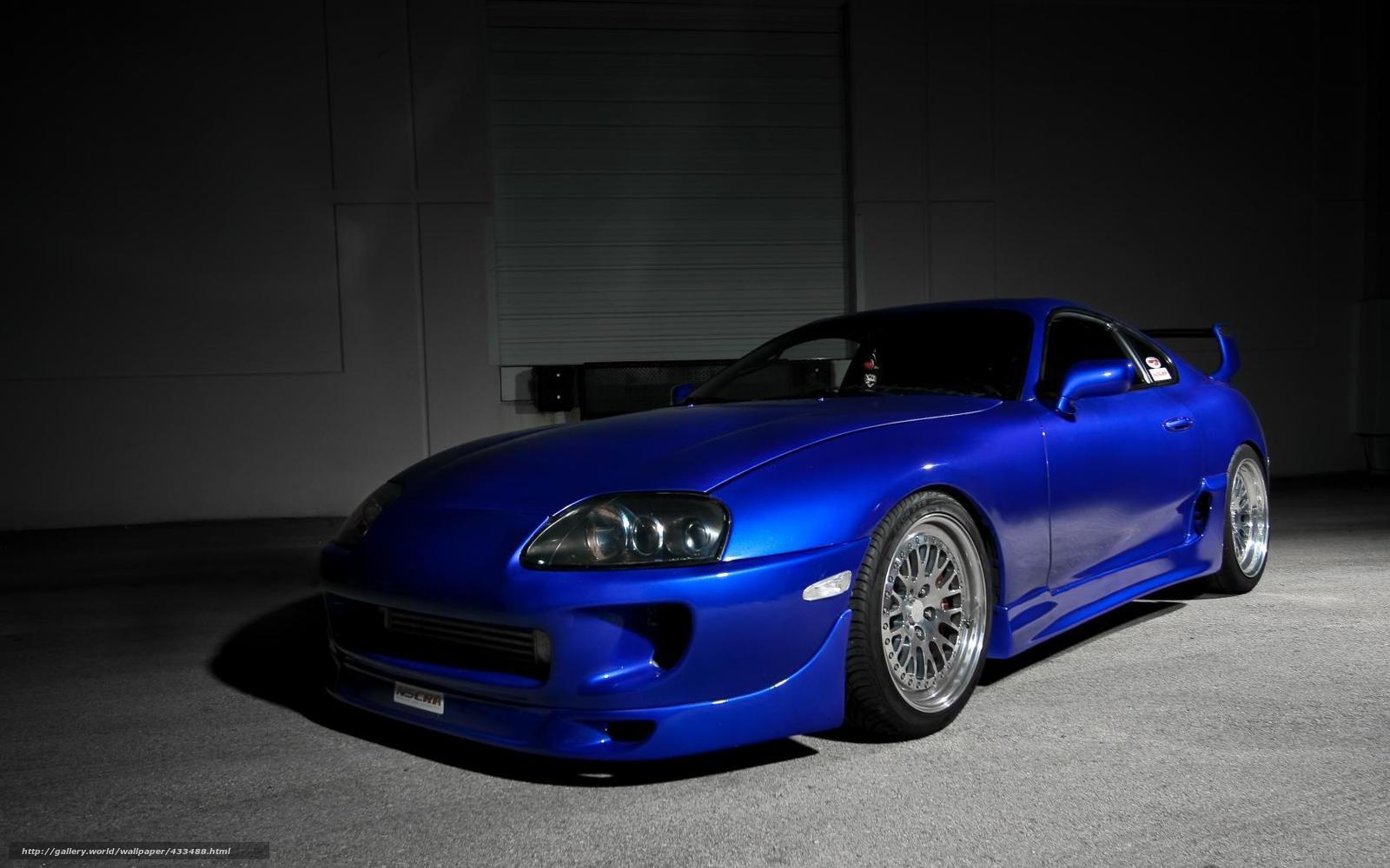 1600x1000 Download wallpaper Toyota, supra, blue, CDs free desktop wallpaper in the resolution 1680x1050