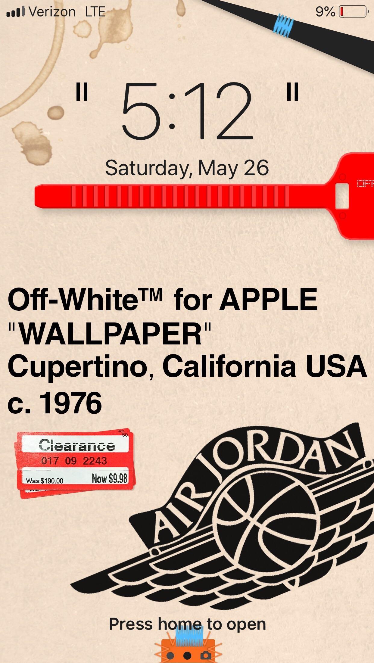 1242x2202 Tried To Make A Parody Off White Wallpaper For IPhone