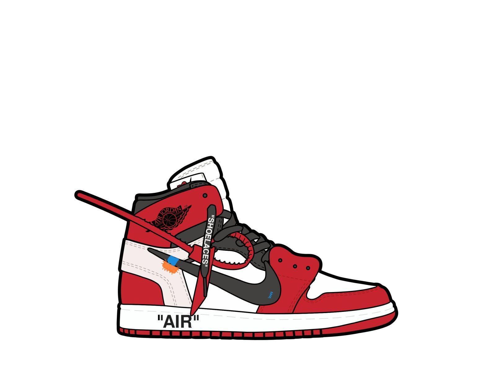 1600x1200 Off White x Air Jordan 1 Chicago by Mohammad Afifuddiin on Dribbble