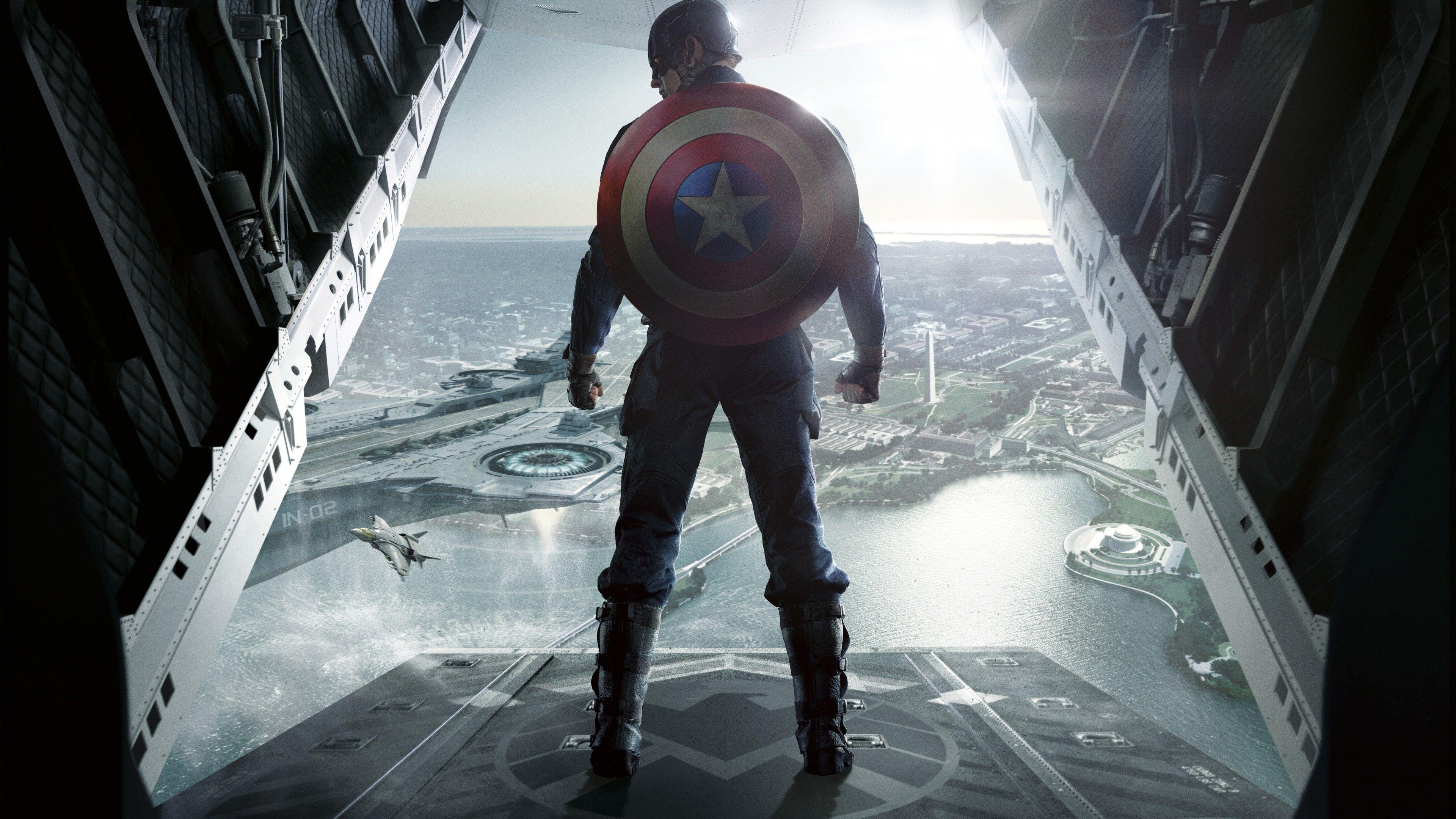 3840x2160 Wallpaper Captain America, The Winter Soldier, HD, 5K, Movies,. Wallpaper for iPhone, Android, Mobile and Desktop