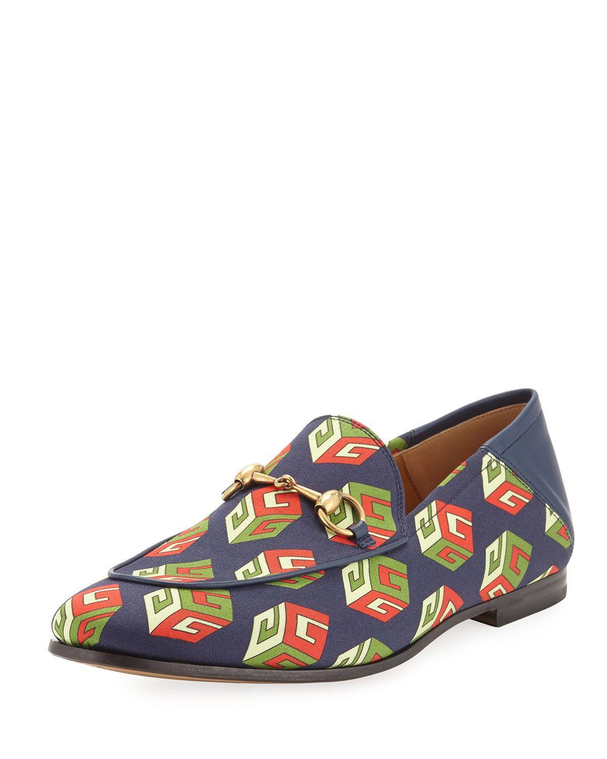 1200x1500 Gucci Brixton GG Wallpaper Print Loafer, Multicolor