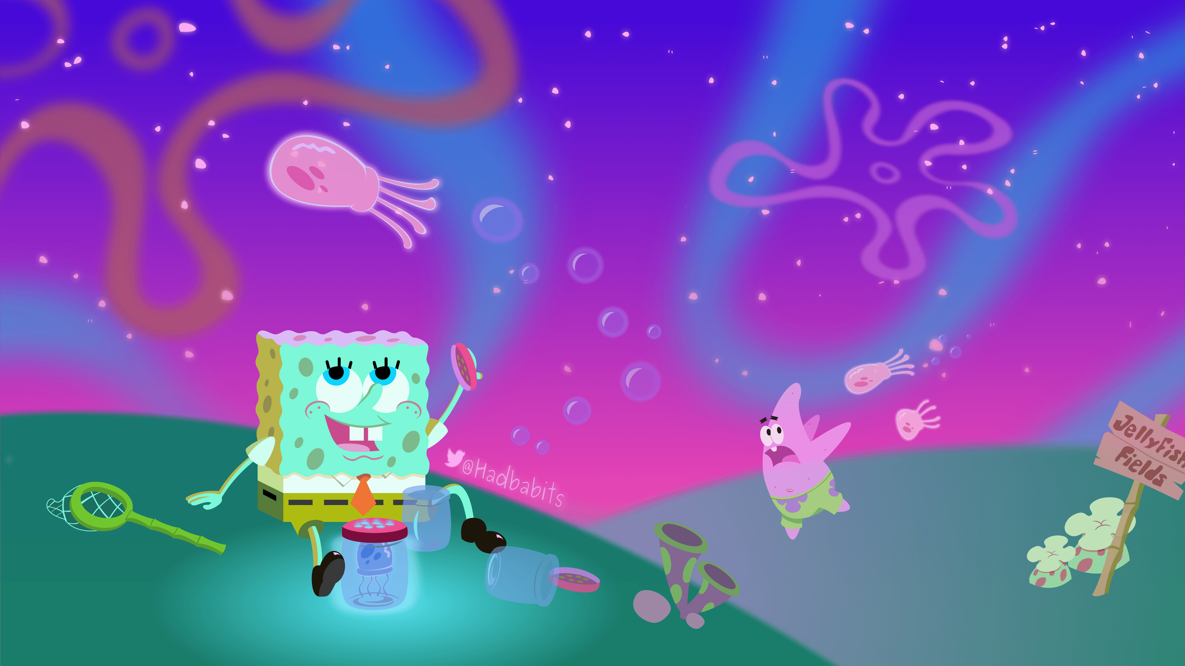 Spongebob Jellyfish Background