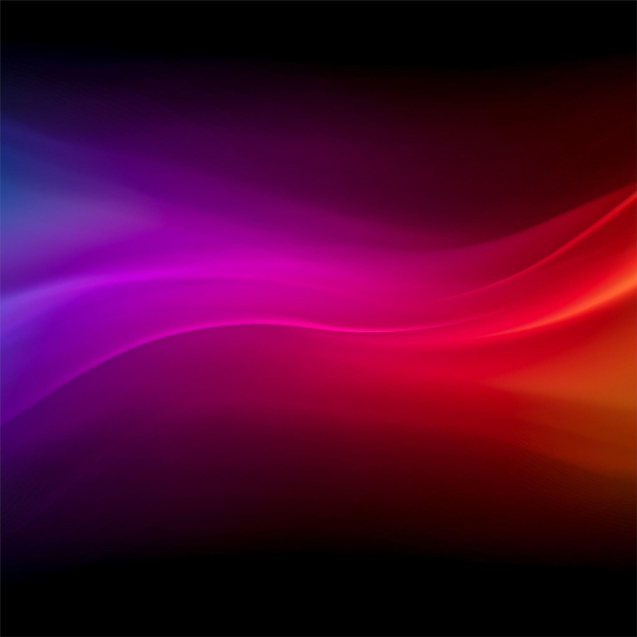 2048x2048 blue purple red yellow waves 4k iPad Pro Wallpaper Free Download