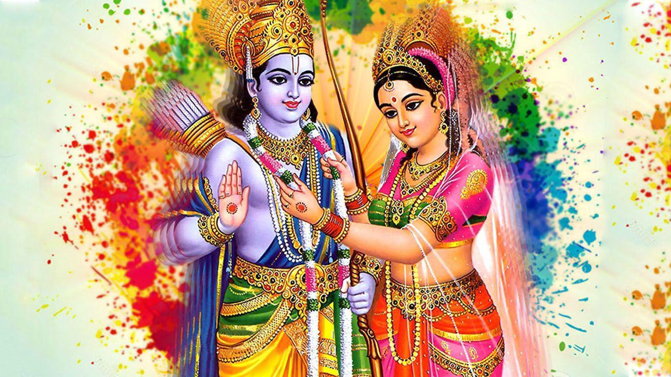 1366x768 Ram Sita Hình ảnh HD.  Các vị thần và nữ thần của đạo Hindu