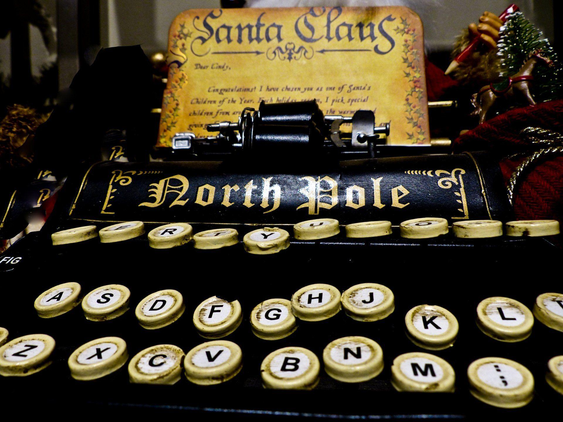 1920x1440 Santas Typewriter Full HD Wallpaper and Background Imagex1440