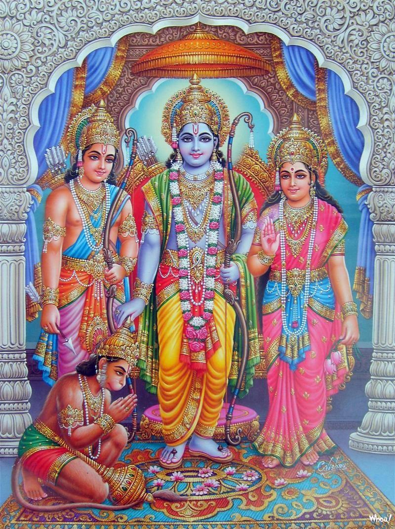 800x1071 Lord Ram Sita And Lakshmanwallpaper