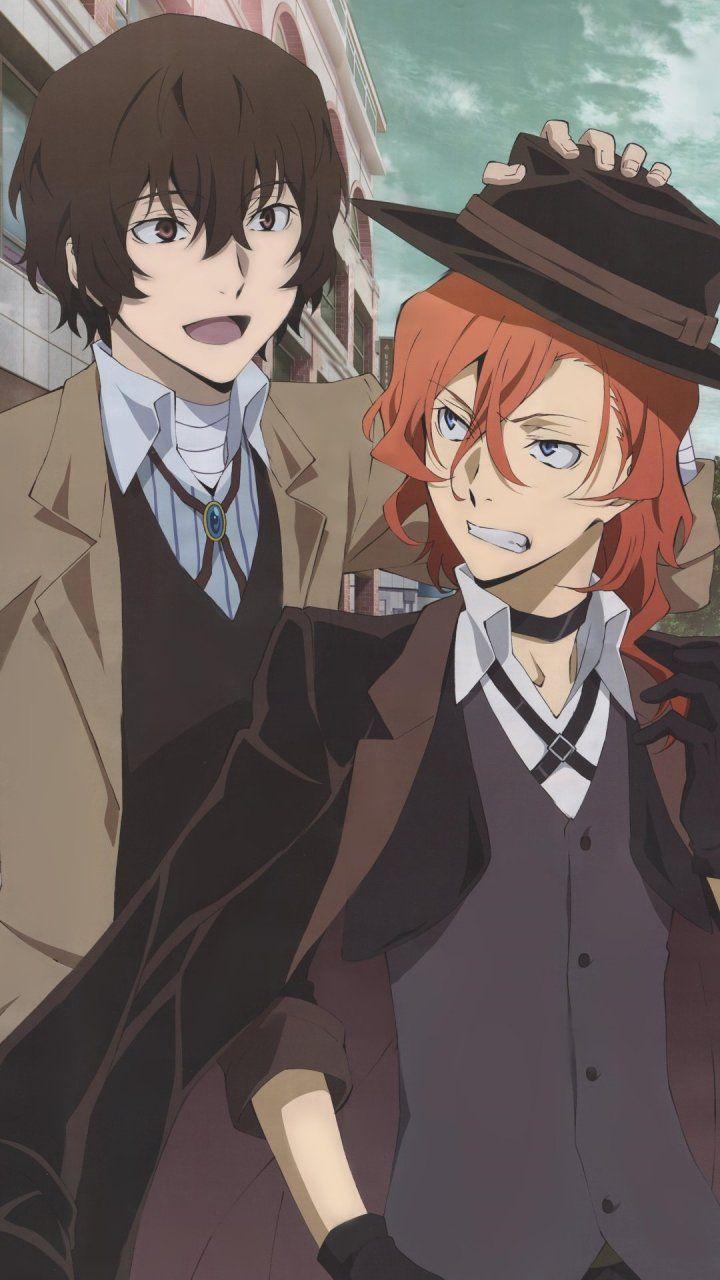 Hình nền anime dễ thương 720x1280 Chuya Nakahara và Osamu Dazai 720x1280