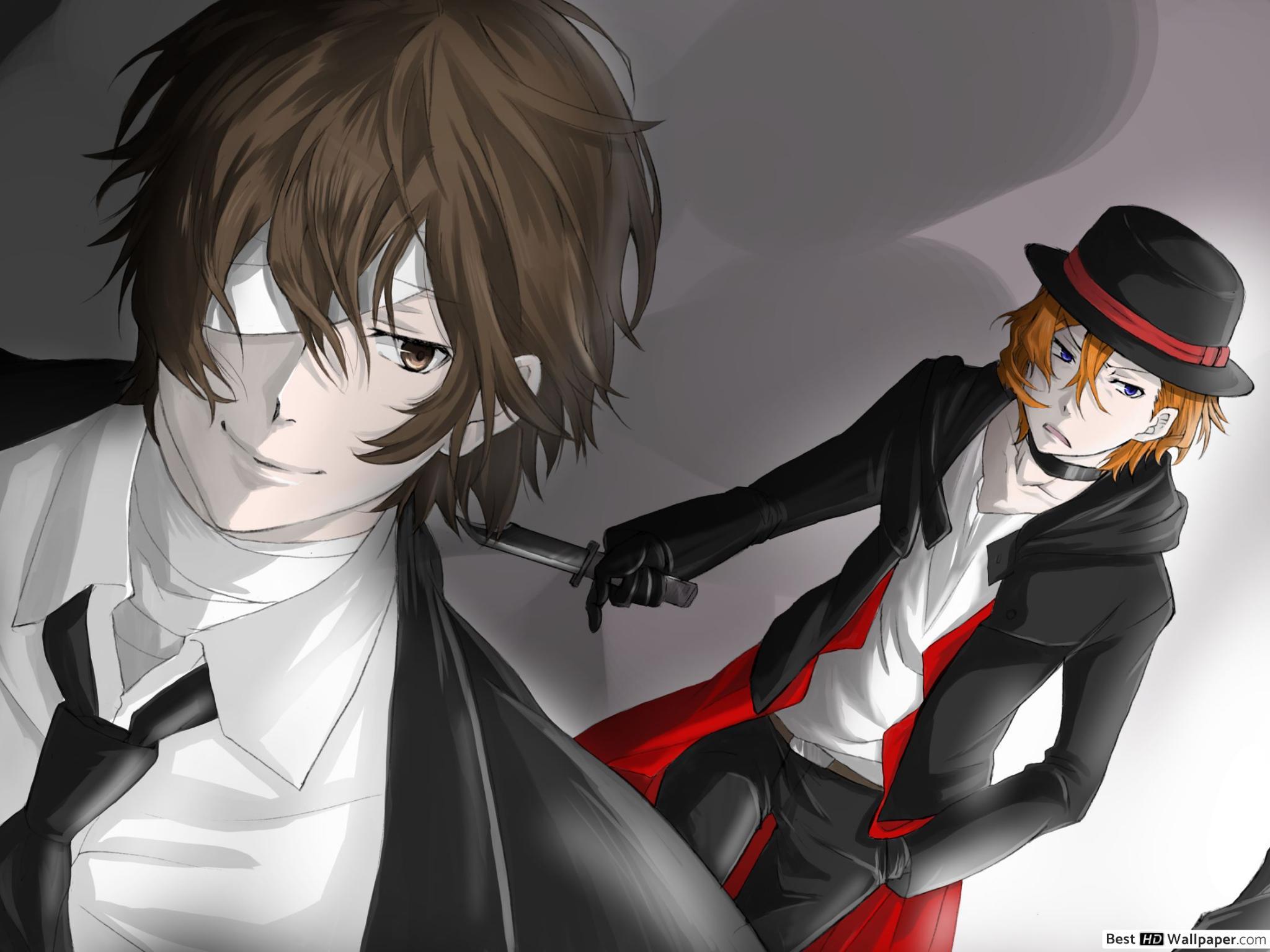 2048x1536 Bungou Stray Dogs - Osamu Dazai & Nakahara Chuuya tải xuống hình nền HD