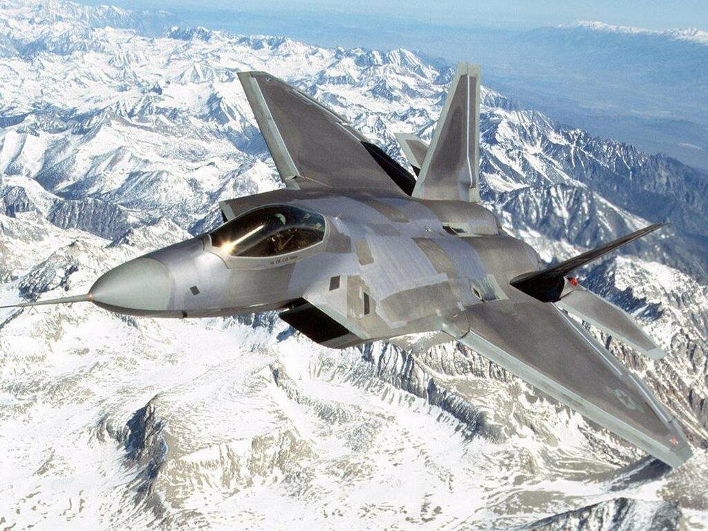 1024x768 F22 Raptor Wallpaper
