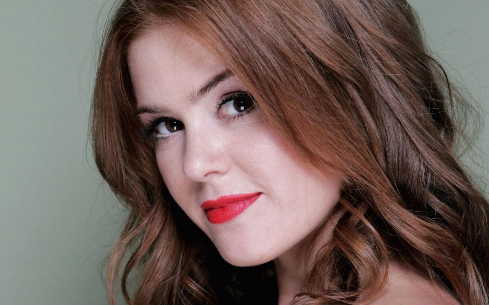 1680x1050 Wallpaper Isla Fisher, Actress, Face, Make Up HD : Widescreen : High Definition
