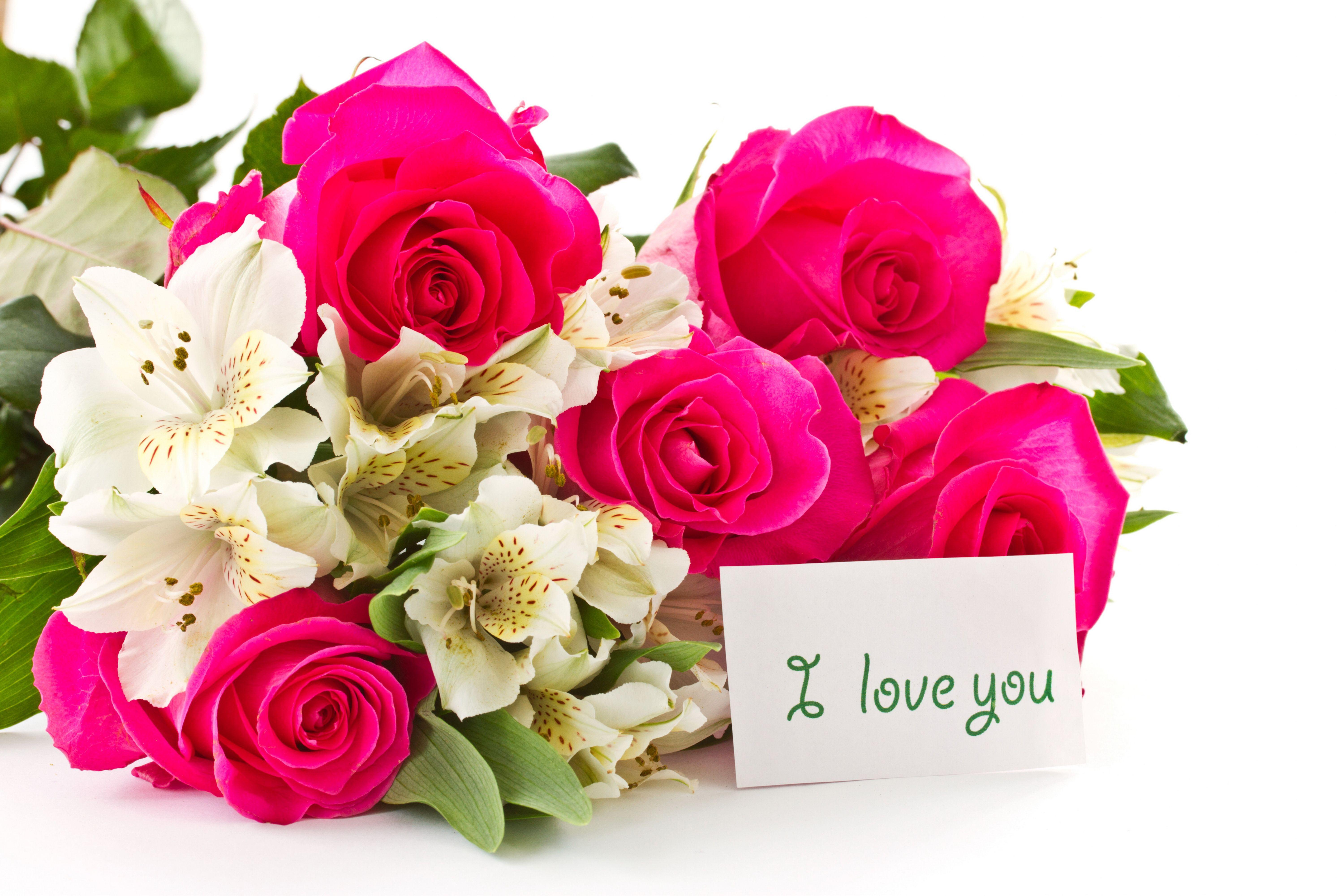 6001x4000 Desktop Wallpaper Bouquets Roses Flowers Alstroemeria 6001x4000
