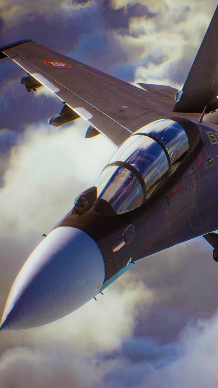 720x1280 Ace Combat 7 plane wallpaper