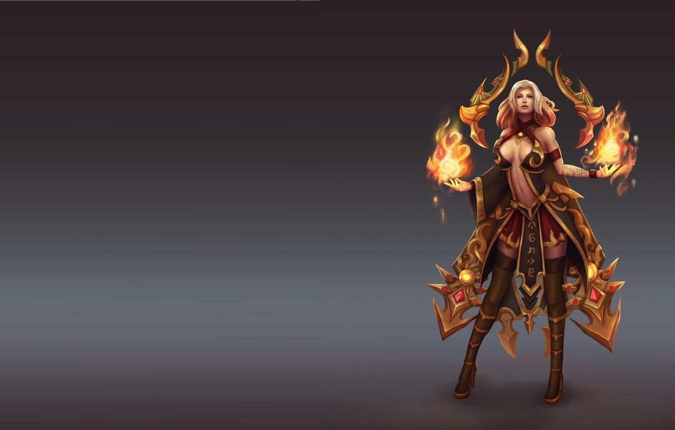 1332x850 Wallpaper the game, art, fantasy, costume design, Anna the Fire Keeper, Chu Anh image for desktop, section фантастика