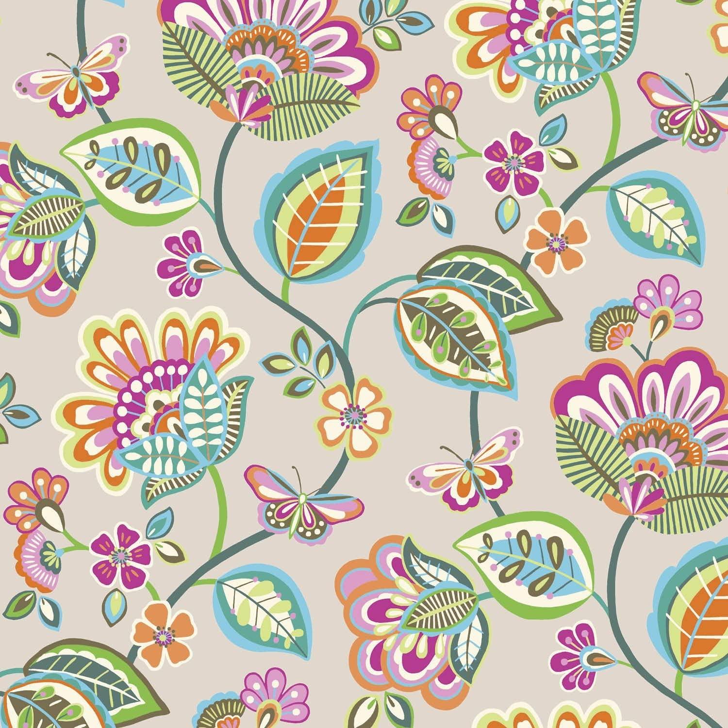 1500x1500 Jillson Roberts 6 Roll Count All Occasion Floral Gift Wrap, Vintage Wallpaper (R243): Amazon.ca: Office Products