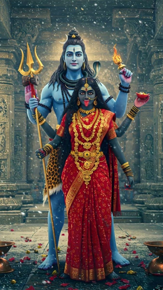 675x1200 Kali e Shiva. Kali and shiva picture, Shiv and kali wallpaper, Shiv kali image