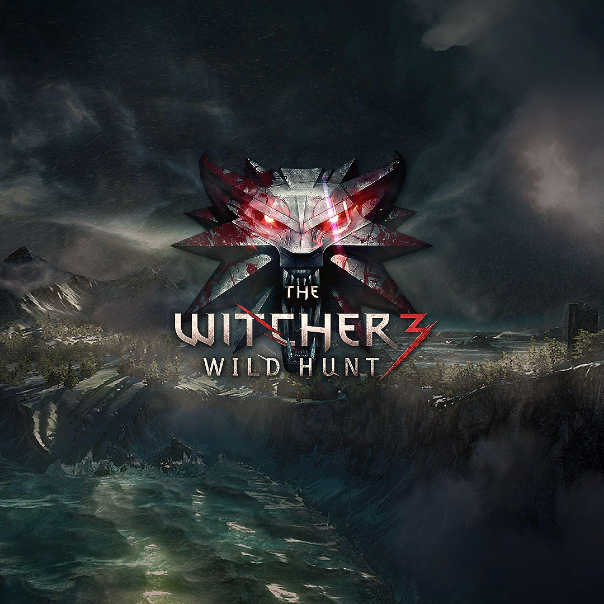 2048x2048 Download Wallpaper 2048x2048 The witcher Wild hunt, Logo New