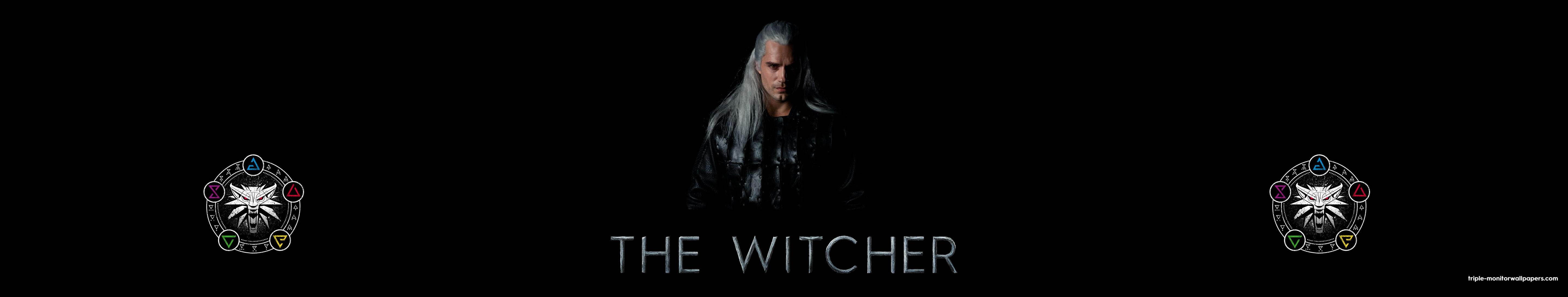 5760x1092 The Witcher HD Logox1080 Triple Monitor Wallpaper. TMW Best Wallpaper