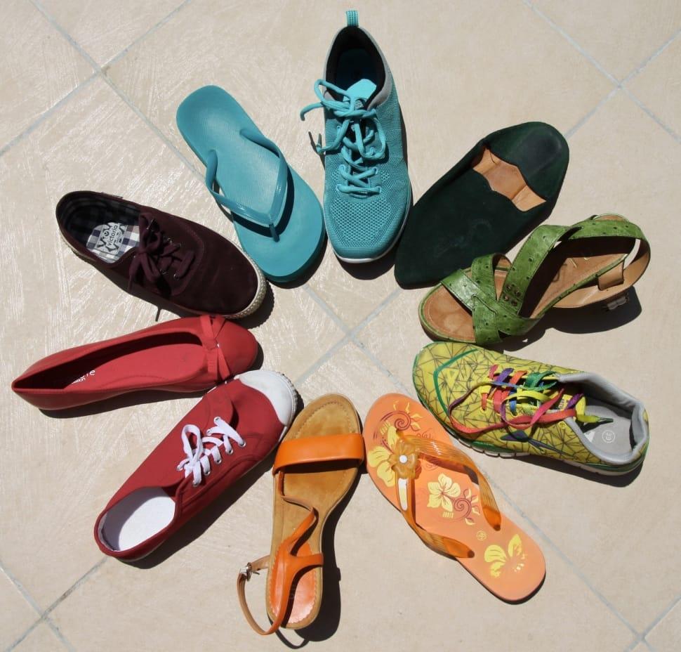 970x928 women's assorted flats sandals and heels free image