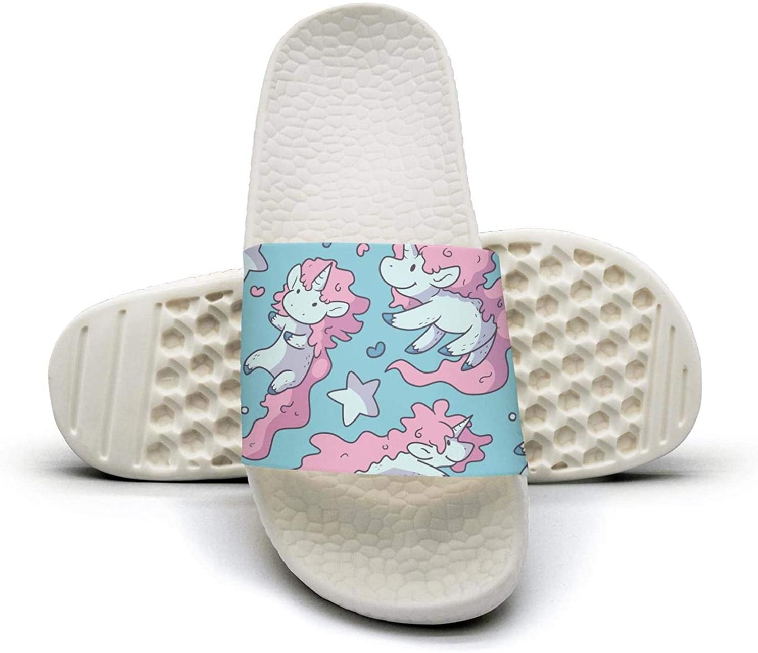 1500x1292 Guxefi Rainbow Unicorn Wallpaper Womens Outdoor Bath Slides Soft Slipper Fashionable Sandals: Amazon.ca: Shoes & Handbags