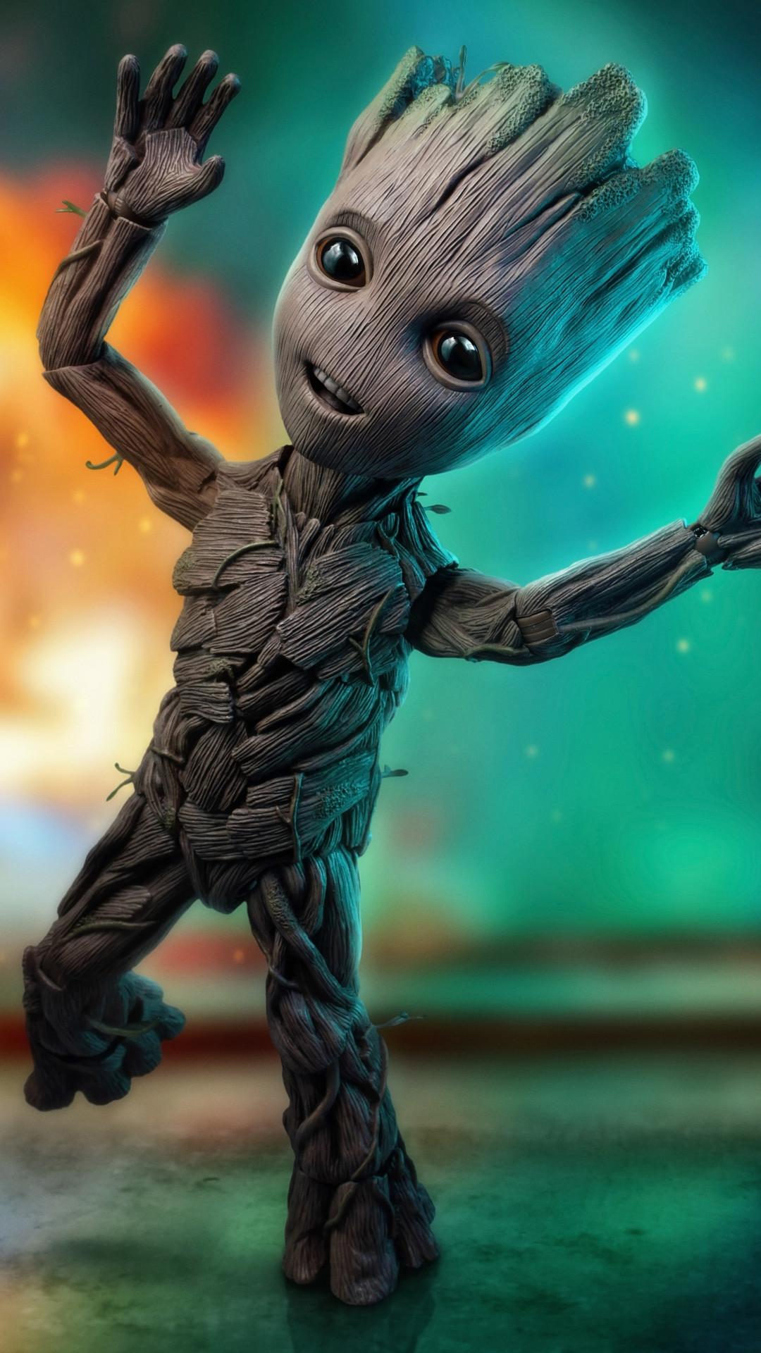 1080x1920 Baby Groot 4k 2018 Mobile Wallpaper (iPhone, Android, Samsung, Pixel, Xiaomi)
