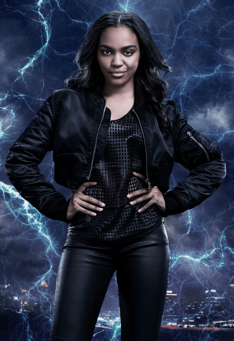 771x1124 Jennifer Pierce. Lightning (China Anne McClain in Black Lightning, Season 2018). Black lightning, China anne mcclain, Black lightning tv show