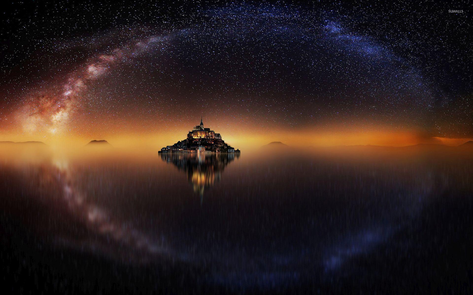 1920x1200 Mont Saint Michel [4] Wallpaper Wallpaper
