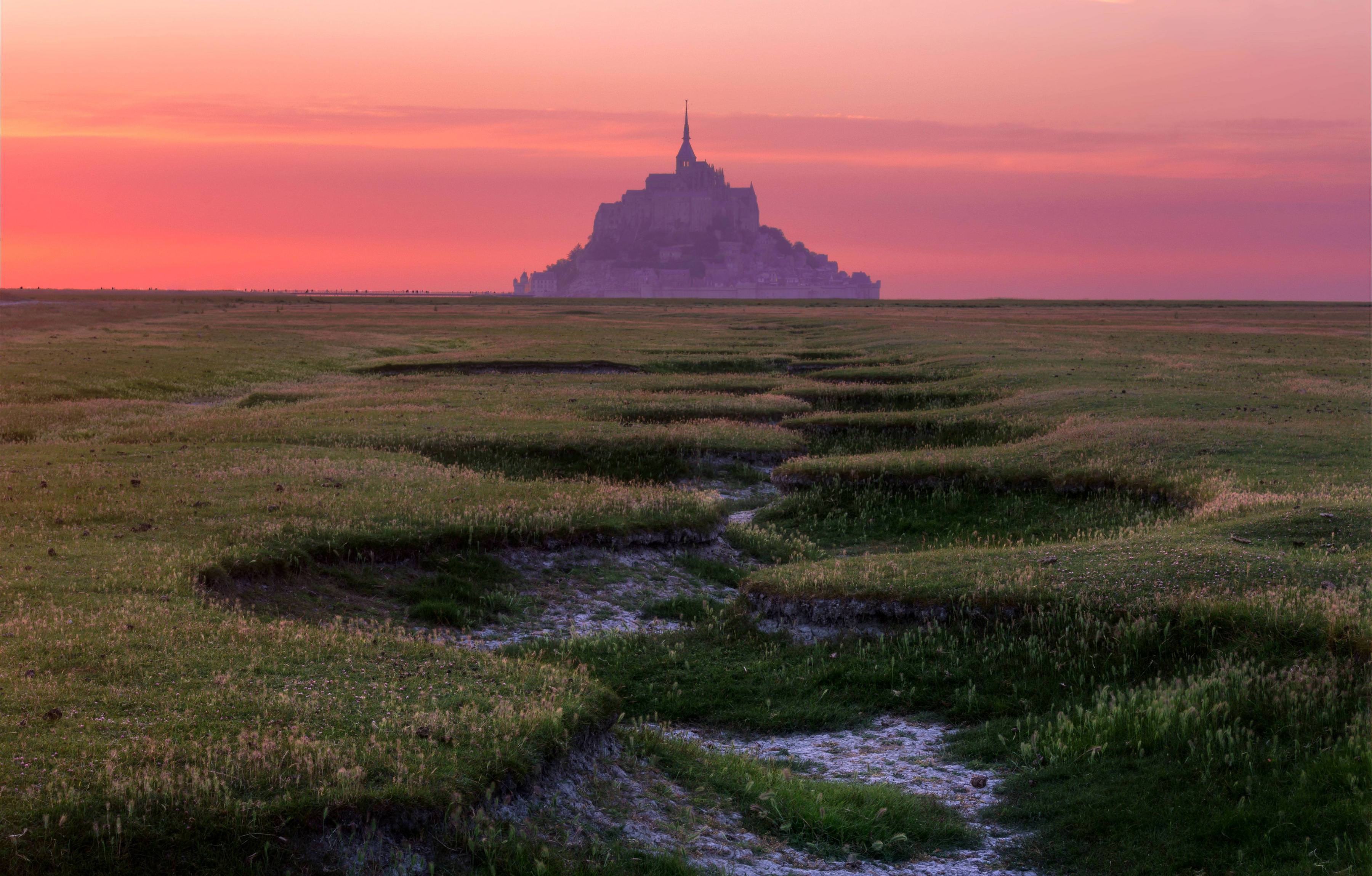 3600x2299 Mont Saint Michel HD wallpaper