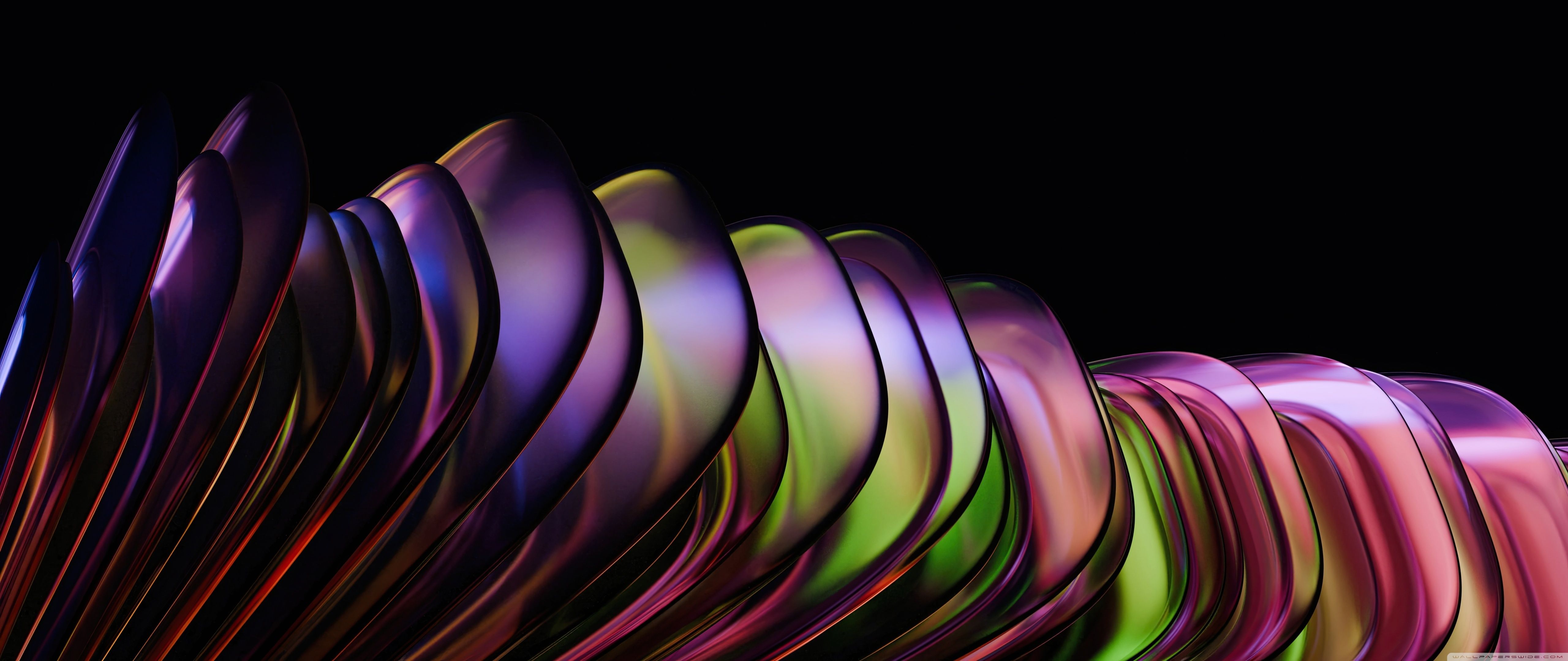 5120x2160 Colorful 3D Shapes On Black 4K UHD Wallpaper for UltraHD Desktop and TV : Widescreen and UltraWide Display : Dual Monitor : Smartphone and Tablet Devices