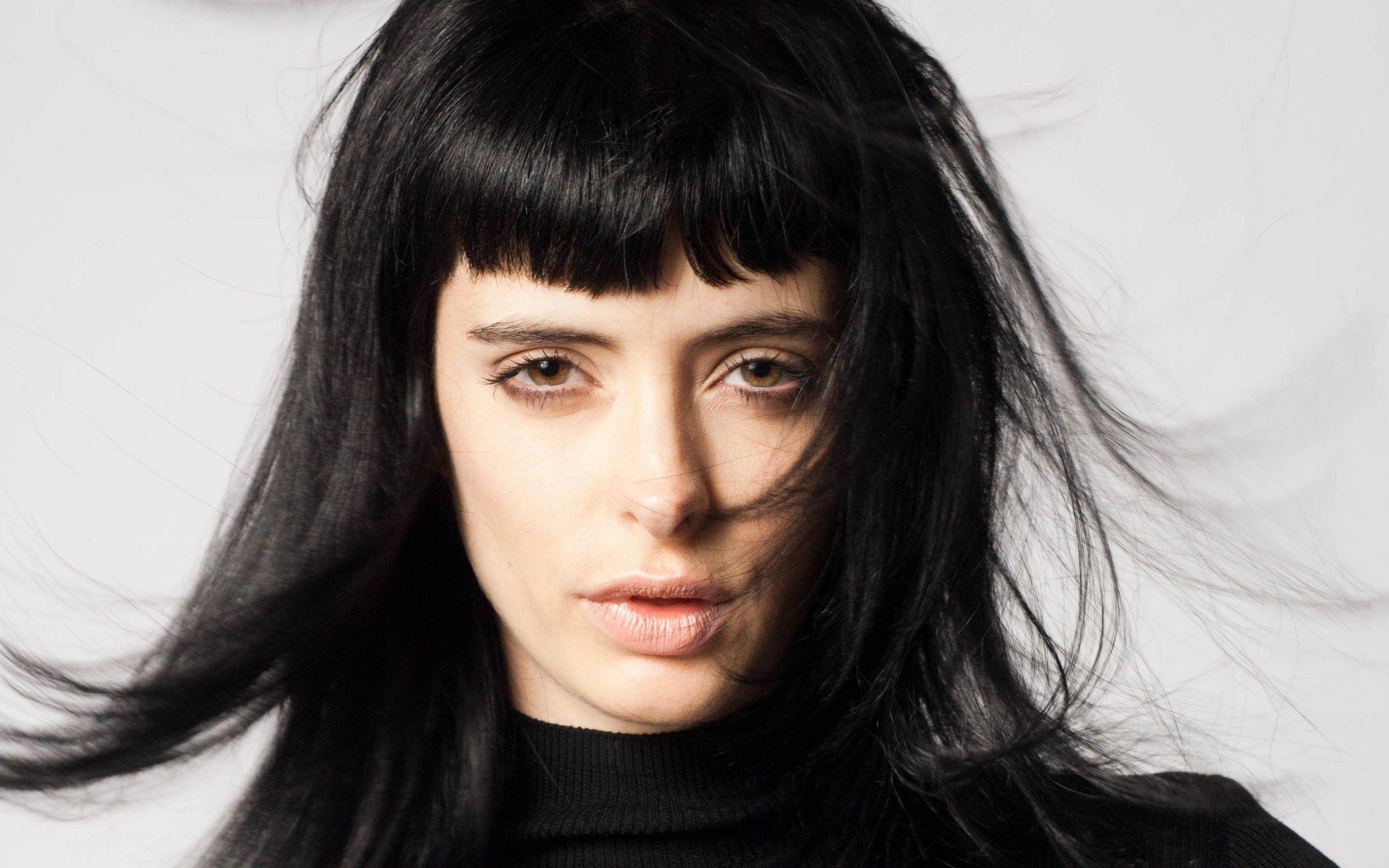 2560x1600 Women actress celebrity Krysten Ritter black hair wallpaperx1600