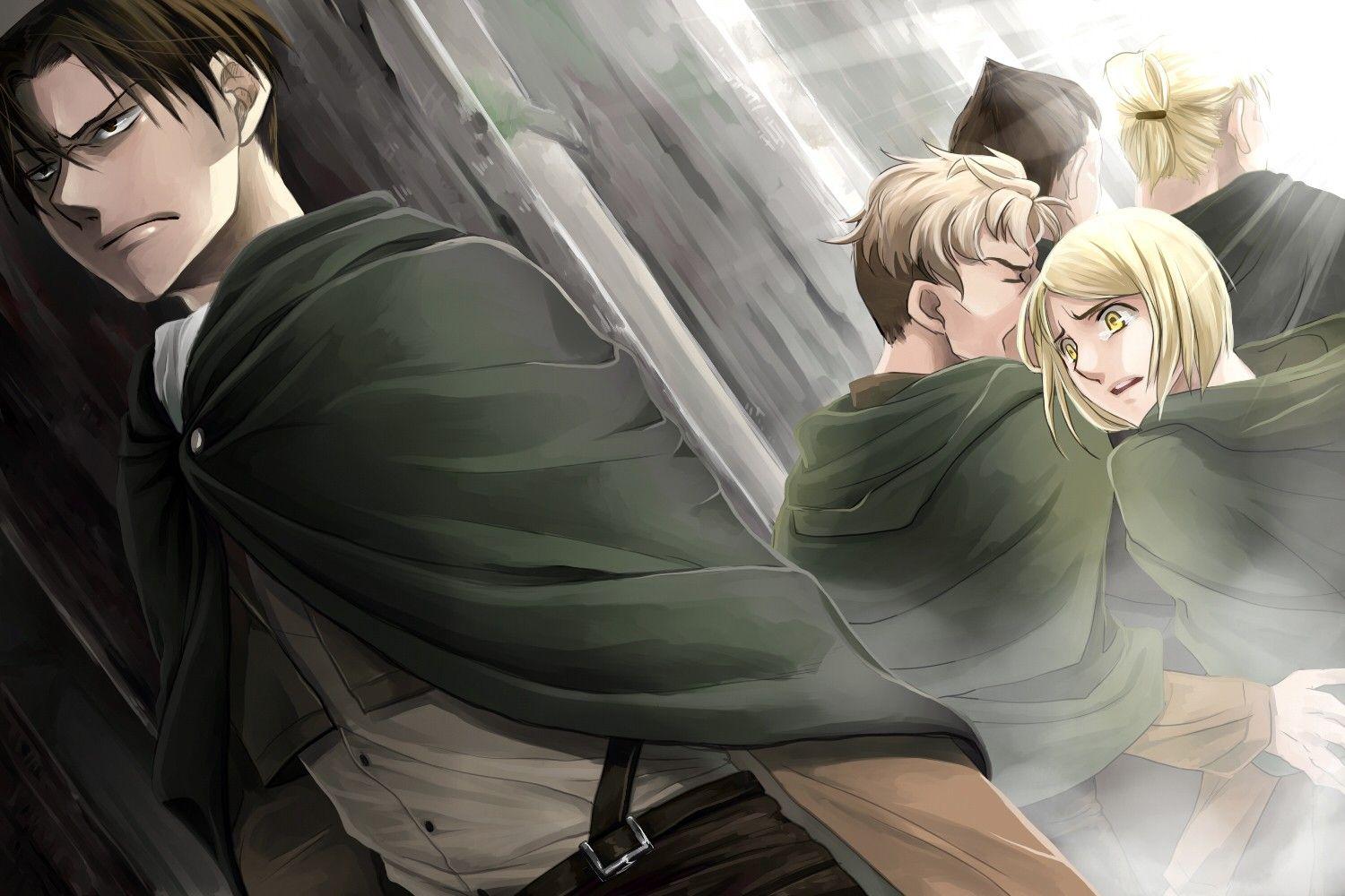 1500x1000 Levi Ackerman, Armin Arlert. Attack on Titan Aka AOT