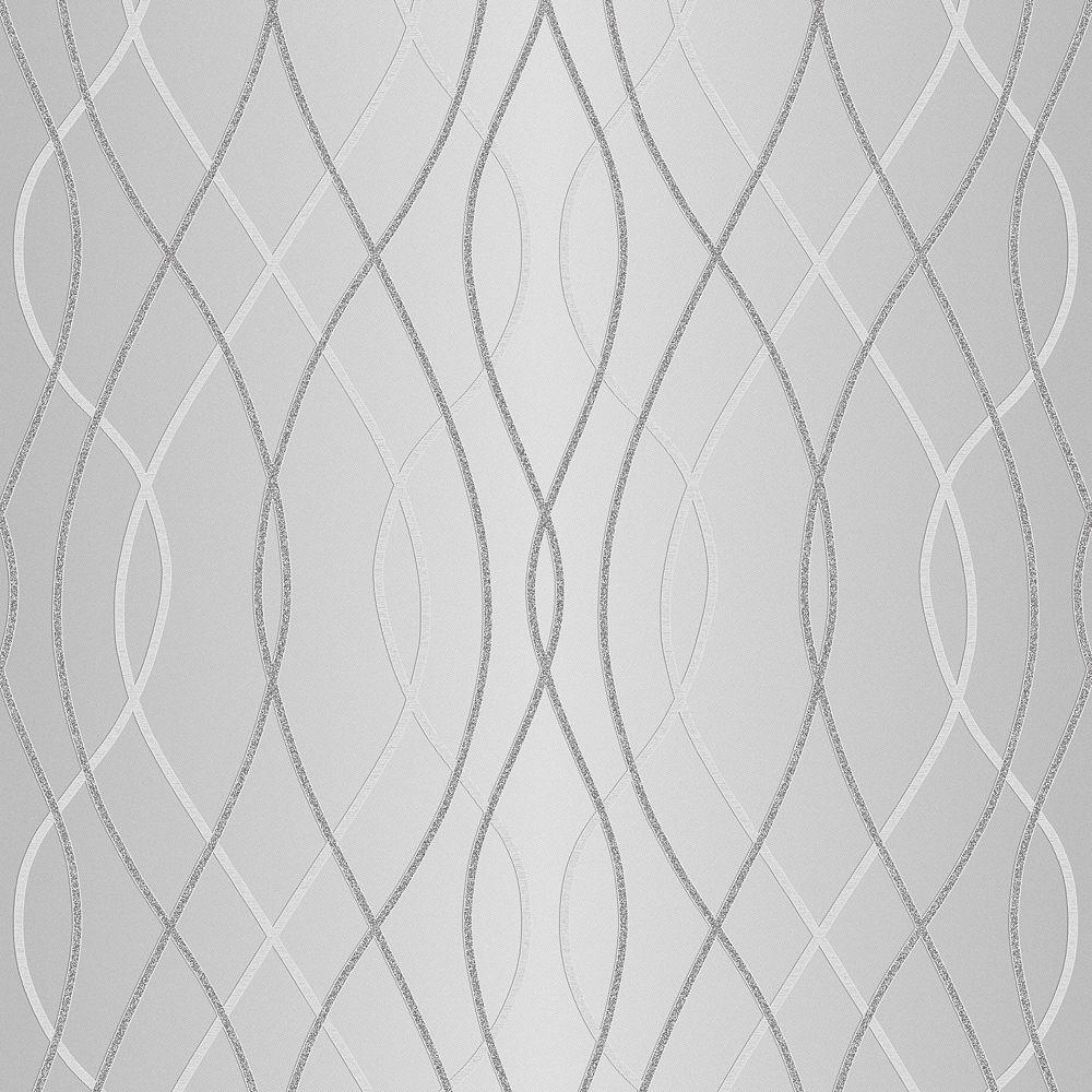 1000x1000 Superfresco Manhattan Grey Silver Wallpaper. The Home Depot Canada