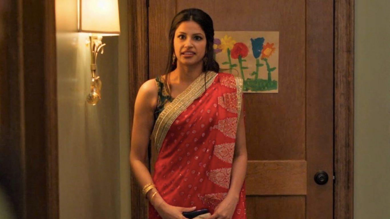 1366x768 Richa Moorjani's Red Sari From Netflix's Never Have I Ever Is A Festive Wardrobe Must Have