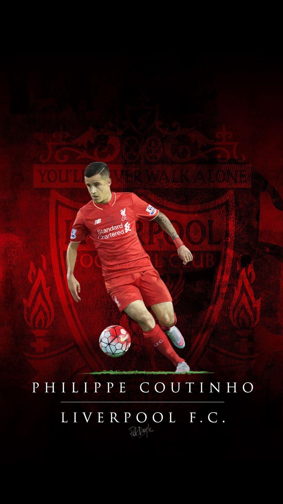 926x1646 LFC Philippe Coutinho iPhone Wallpaper 2